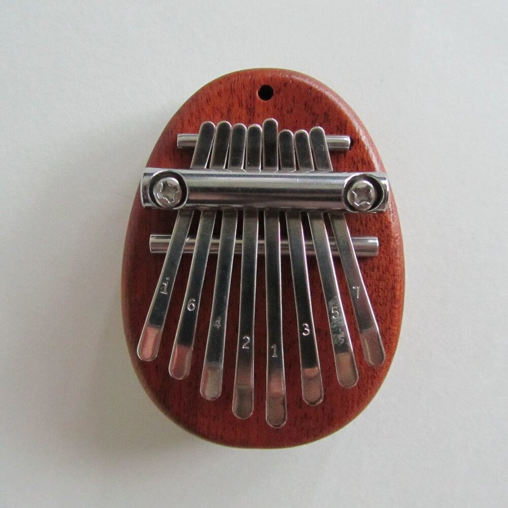 New Mini Kalimba 8 Key Thumb Piano 1 Pack Water Drop Style Instrument Portable